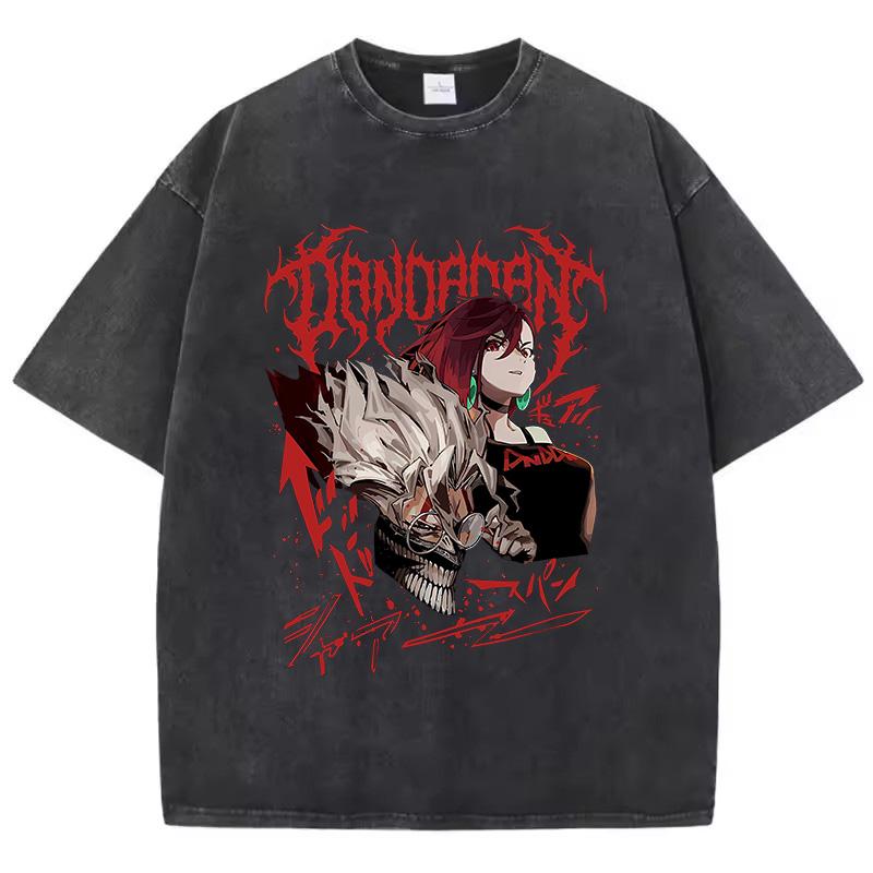 Baumwolle Gewaschen Dandadan Okarun T-Shirt Herren Japanischer Anime T-Shirt Cartoon Hohe Qualität T-Shirt Ästhetisch Mode T-Shirt Männlich