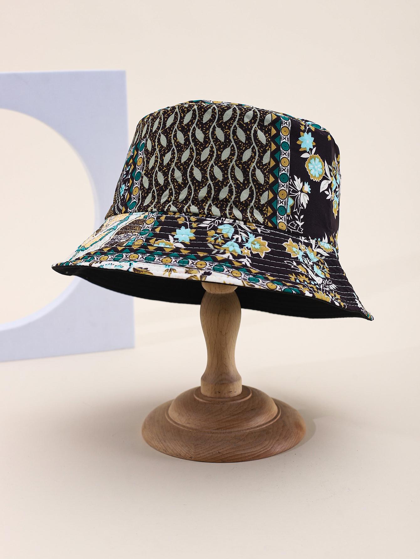 

Vintage Foldable Flat Top Bucket Hat for Women Spring Summer Sun Protection Fashionable Wide Brim Casual Hip Hop New Hat 56-58CM