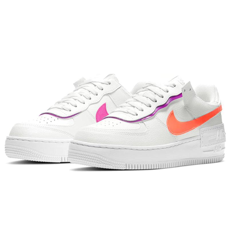 

Nike Air Force 1 Shadow White Mango Red Plum Women s Sneakers DH3859-100 36.5