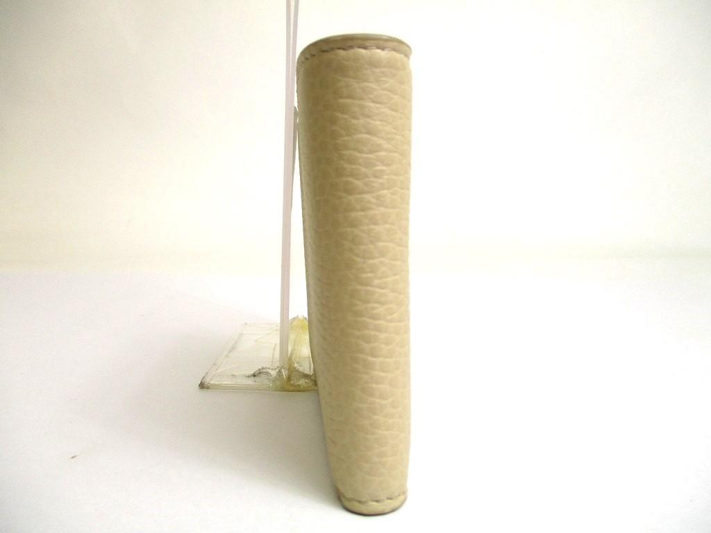 Authentic DOLCE & GABBANA Beige Leather Bifold Bill Wallet Purse #a560  Refurbished