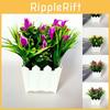 Stunning 20 Heads Artificial Lily Flower Potted Plant Ideal For Indoor And Outdoor Decor