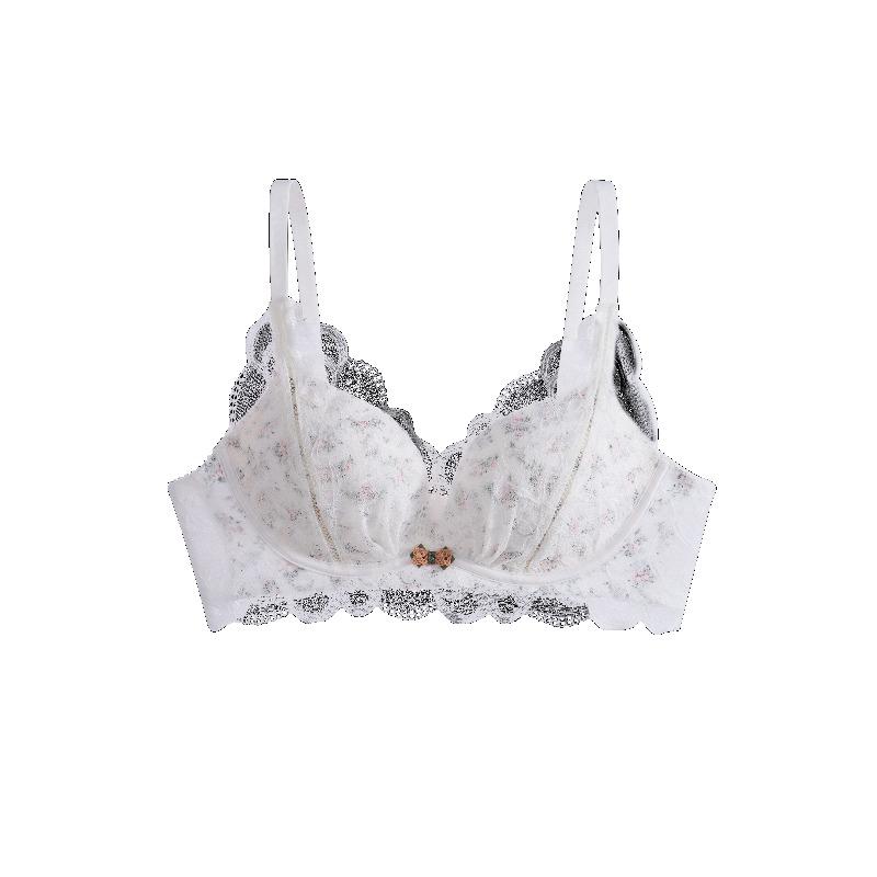 Ladies Spring and Summer Sexy Lace Small Chest Gathered To Show A Big Close Pair of Breast To Prevent Sagging Underwear