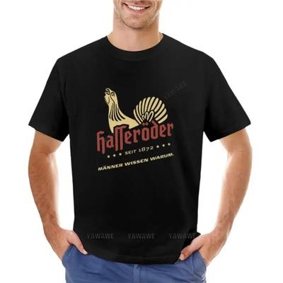 Camiseta hasseroder ropa estética camisetas de peso pesado camisetas personalizadas camiseta corta camisetas de hombre casual elegante