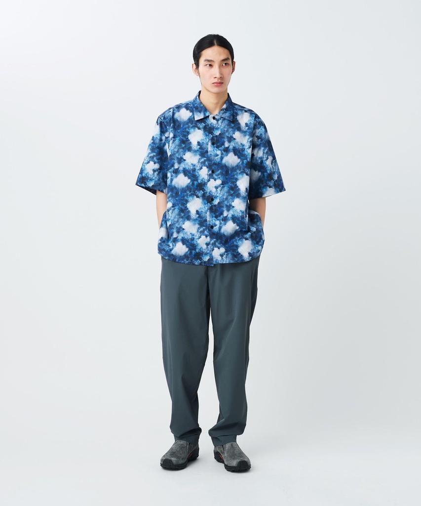Patterned Shirt Mori Tops Shirt Long Sleeve NAVY M [Snow Peak] SH-26SU011 Men's Women's