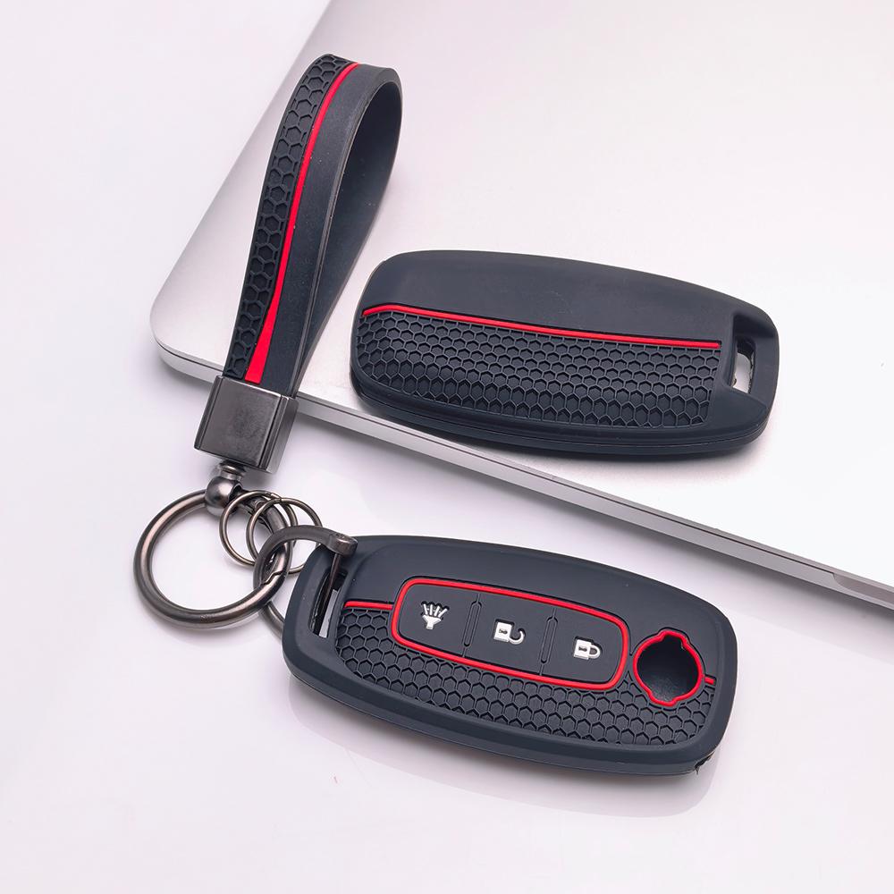 Key Fob Cover for Nissan Altima Sentra Models Rogue Murano Protect Your with Keychain Anti-Scratch Surface Shockproof Structure Soft Grip Texture