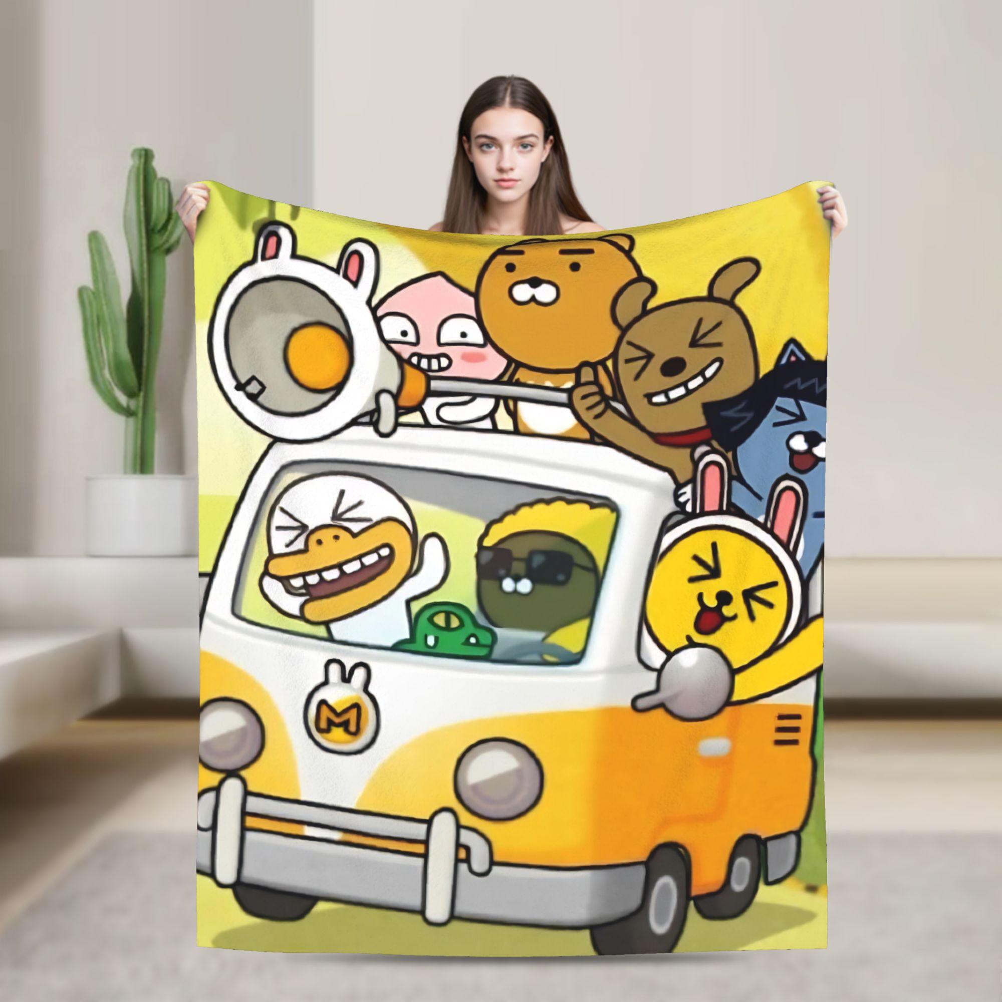 

K-Kakaos F-Friends Ryan Bedding Throws Flannel Bedspread For Couch Chair Sofa Bed Funny Sofa Bed Cover 30x40in