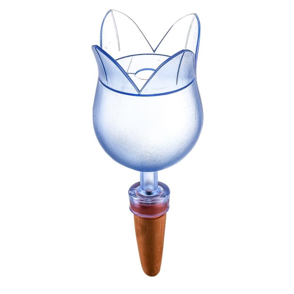 Прозрачные Автоматические Шары для Полива Растений Форма Тюльпана Самополивающиеся Шары Поилка для Растений синий