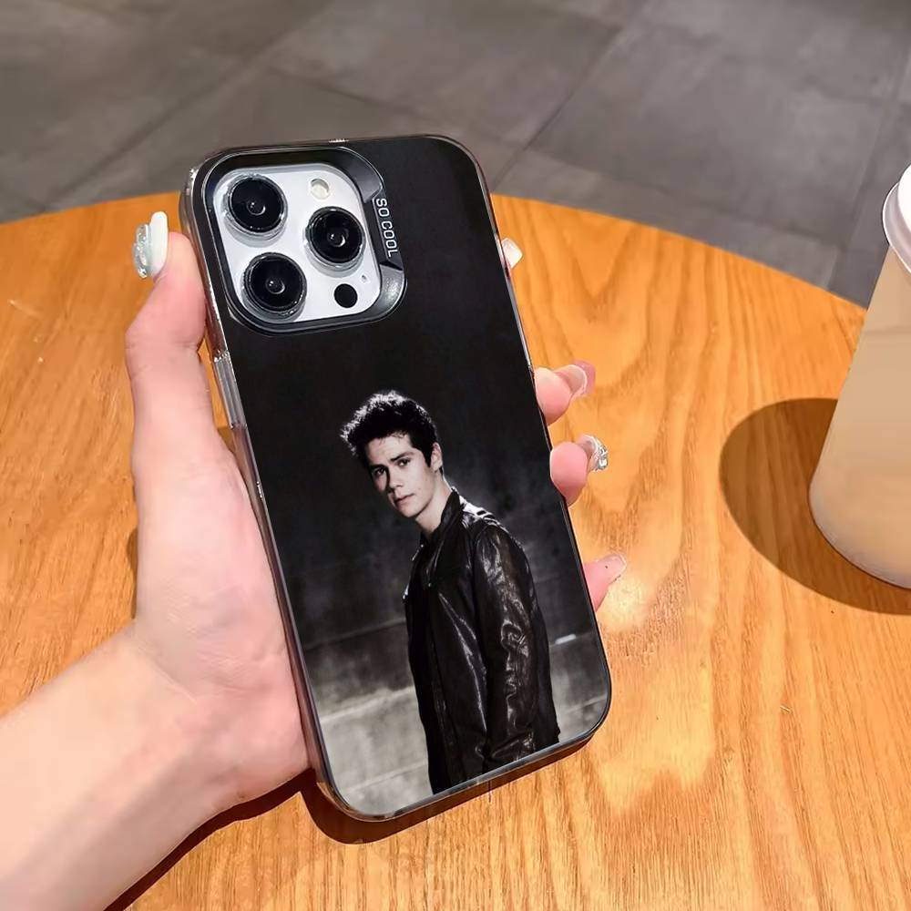 D-Dylan O Brien Phone Case For iPhone17,16,15,14,13,12,11,Pro,MAX Gray Matte Silicone Black Cover iPhone16se4