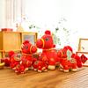 Soft Horse Stuffed Toys Red Pony Plush Doll Funny Chinese Zodiac Horse  Home Decor