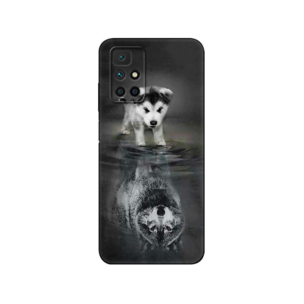 Para Redmi 10 Funda Silicona Cubierta Trasera Funda para Teléfono Para xiaomi Redmi 10 6.5 pulgadas Redmi 10 2022 global parachoques etui funda tpu negra
