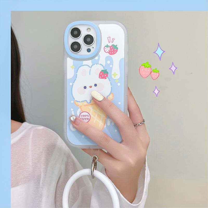 

Силиконовый чехол-браслет Zhitai Cartoon Big Eyes для iPhone 14/15Pro XS, милый дизайн iPhone 11 Pro Max