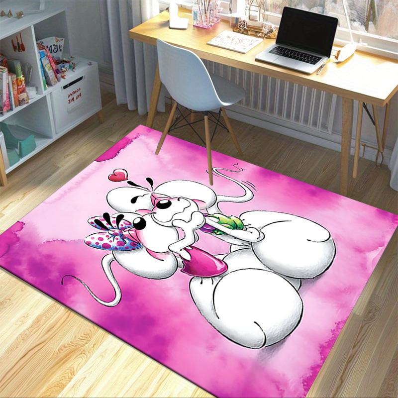 Love Between Friends Carpet For Playroom Bedroom Living Room Sofa Home Decorkids Game Area Rug Nonslip Floor Mat