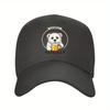 Samoyed Beer Lover Baseball Cap Cute Dog Graphic Adjustable Outdoor Casual Hat
