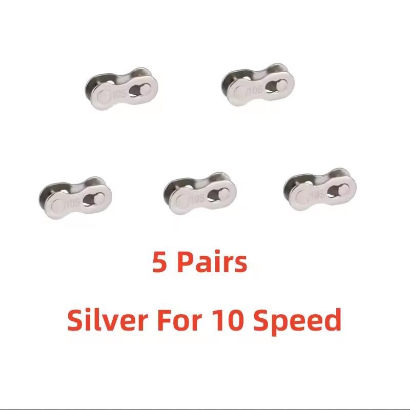Mountain Bike Chain Magic Buckle Single Speed Chain Quick Release Bicycle Chain Missing Link Bicycle Parts 1/8S/9/10/11/12 Speed