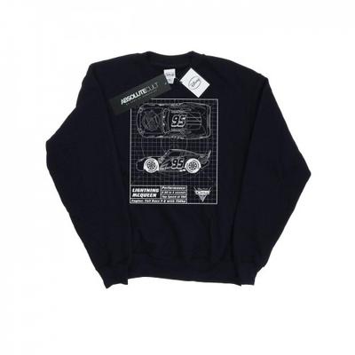Womens/Ladies Cars Lightning McQueen Blueprint Sweatshirt