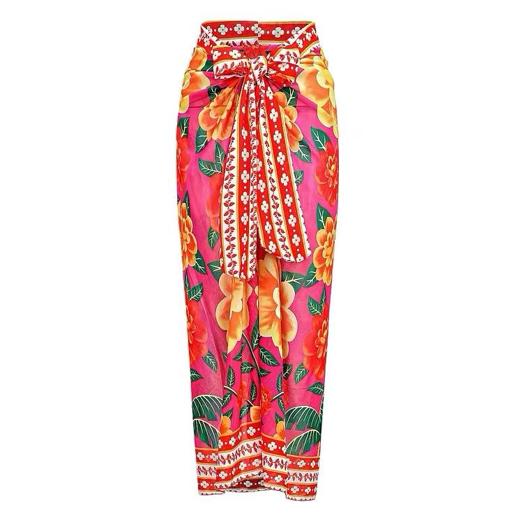 2023 Trendy Sexy Women's One-Piece Printed Swimwear with Spaghetti Straps - European and American Style
