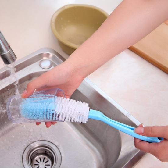 2/3/4Pcs Long Handle Brush Soft Bristles Long Handle Hanging Holes Design Cup Cleaning Scrubber Kitchen Cleaning Tool