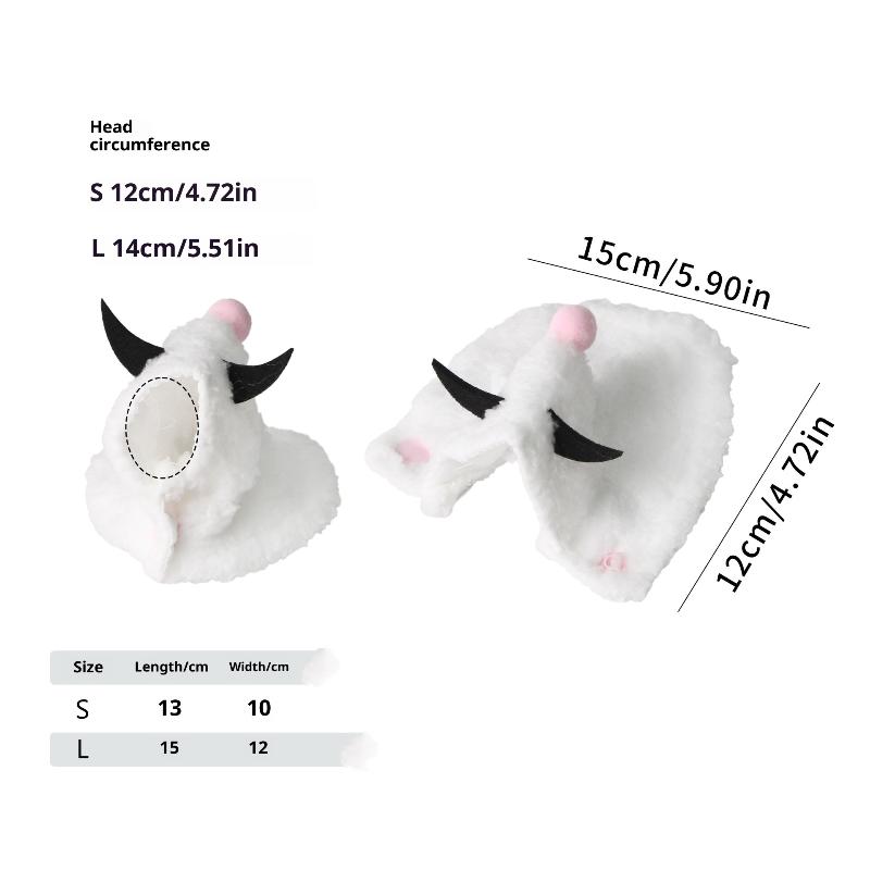 Fun Warm Bull Horn Bird Cloak Cover Keep Warm For Winter Go Out Costume Bird Warm Clothing Parrot Cloak Thickened Bird Clothes
