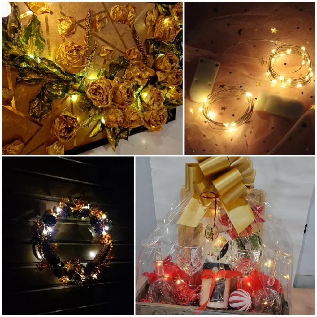 LED Lichterkette Knopfzellen Lichterkette Weihnachten Hochzeit Neujahr Schlafzimmer Wohnzimmer Gartendekoration Girlande
