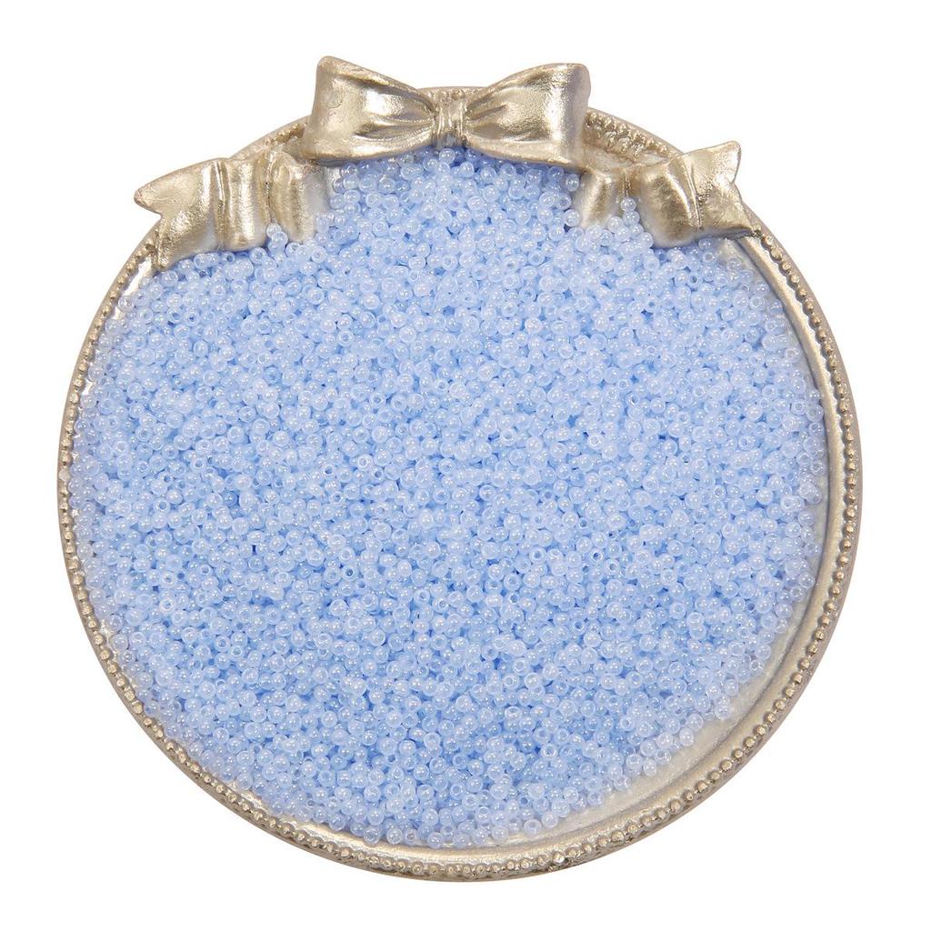 2mm Imitation Jadeit Creme Hirseperlen für DIY Armbänder & Halsketten