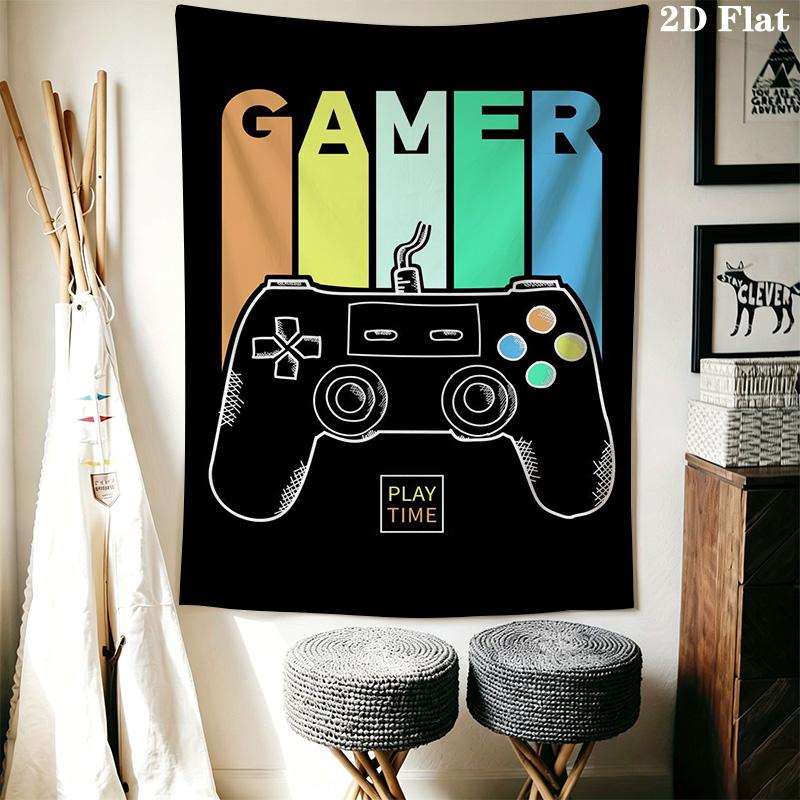 Game Time Wall Tapestry Tapestry Wallmounted Fashion Print Home Decor Background Wall Hanging Cloth Background Cloth