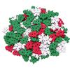 20mm White Wooden Snowflake Decorations for Christmas Trees