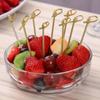 100pcs Looped Knot Fancy Toothpicks 9/12/15cm BBQ Picks Knot Skewers Fruits Bamboo Skewers Drinks