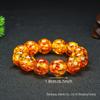 Premium Baltic Amber & Beeswax Buddha Bead Bracelet for Men & Women