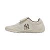 New York Yankees Synthetic Leather Wear Resistant And Lightweight Low Top Casual Shoes Unisex Beige Yellow Sneakers 3ASXDPS6N-50BGS