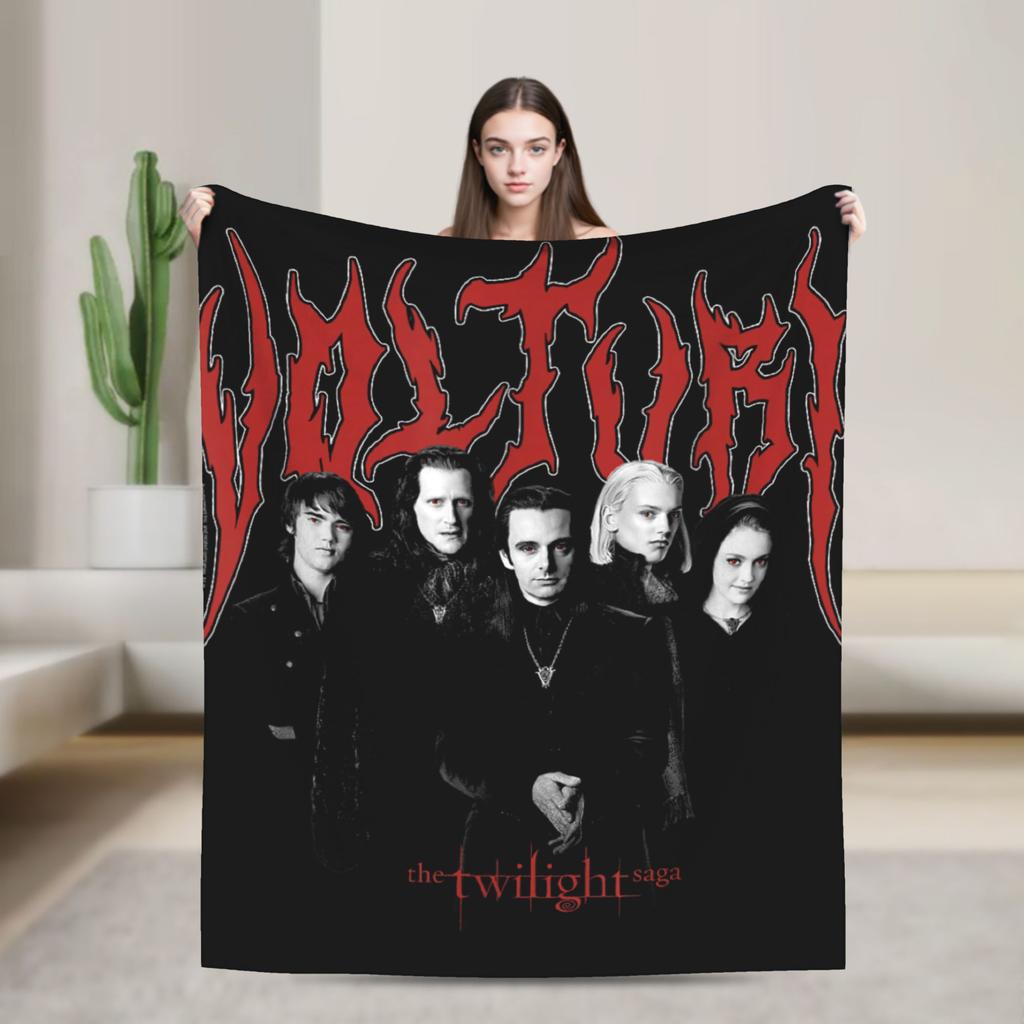 Twilight Ed and Bella Blanket Quality Super Warm Throw Blanket Winter Airplane Travel Home Decor Print Bedspread