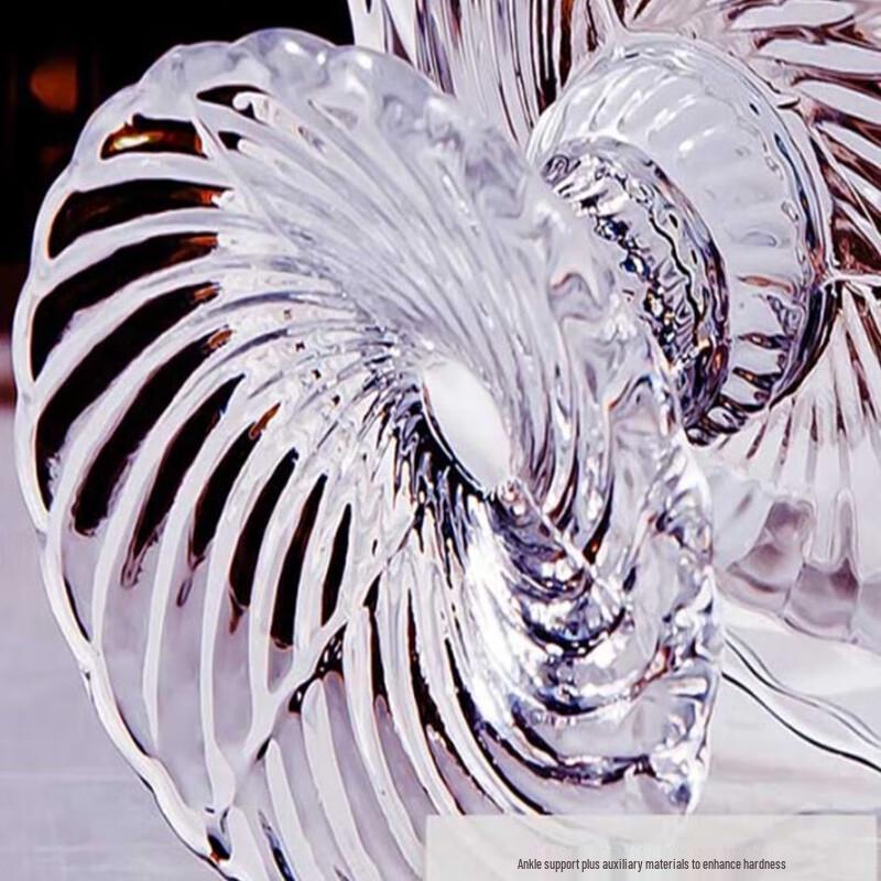 Fravinci Spiralna Kryształowa Szklana Miska na Owoce