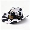 Western Cowboy Hat Men and Women Versatile Cow Retro Autumn and Winter Woolen Jazz Hat European and American Fashion Gift
