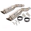 For Kawasaki Z1000 2010-2020 Z1000SX 2010-2019 Motorcycle Exhaust System Left Right Side Mid Pipe Muffler Tube Stainless Steel