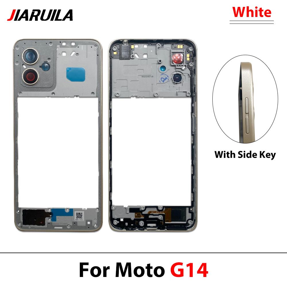 Nuovo Telaio Centrale Per Moto G14 G24 G32 Alloggiamento Sportellino Cornice Parti di Ricambio