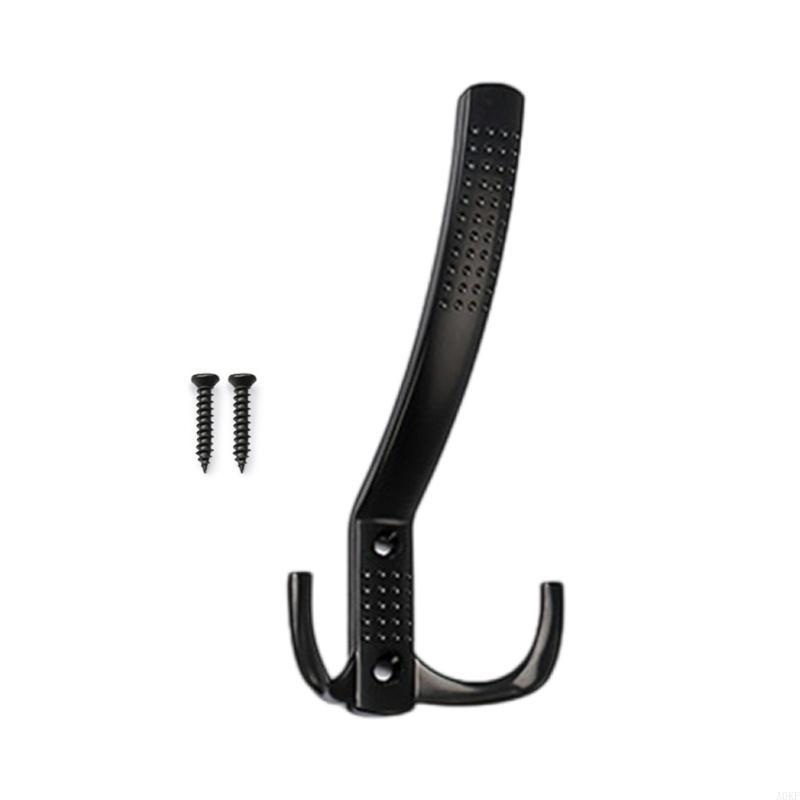 Настенный крючок для одежды из цинкового сплава, вешалка для одежды, сверхпрочный крючок для халата, крючок с двумя зубцами для шарфа, сумки, полотенца, шляпы A0KF