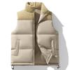 2026 Men's Warm Corduroy Vest: Fleece-Lined, Thickened, Color Block Design for Autumn and Winter, Outdoor Windproof