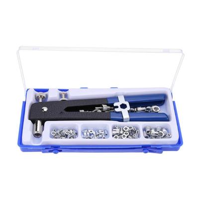 86pcs Rivet Gun Heavy Duty Nut Threaded Rivet Nuts Nail Gun Household Repair Tools Set Hand Riveter Nut Kit