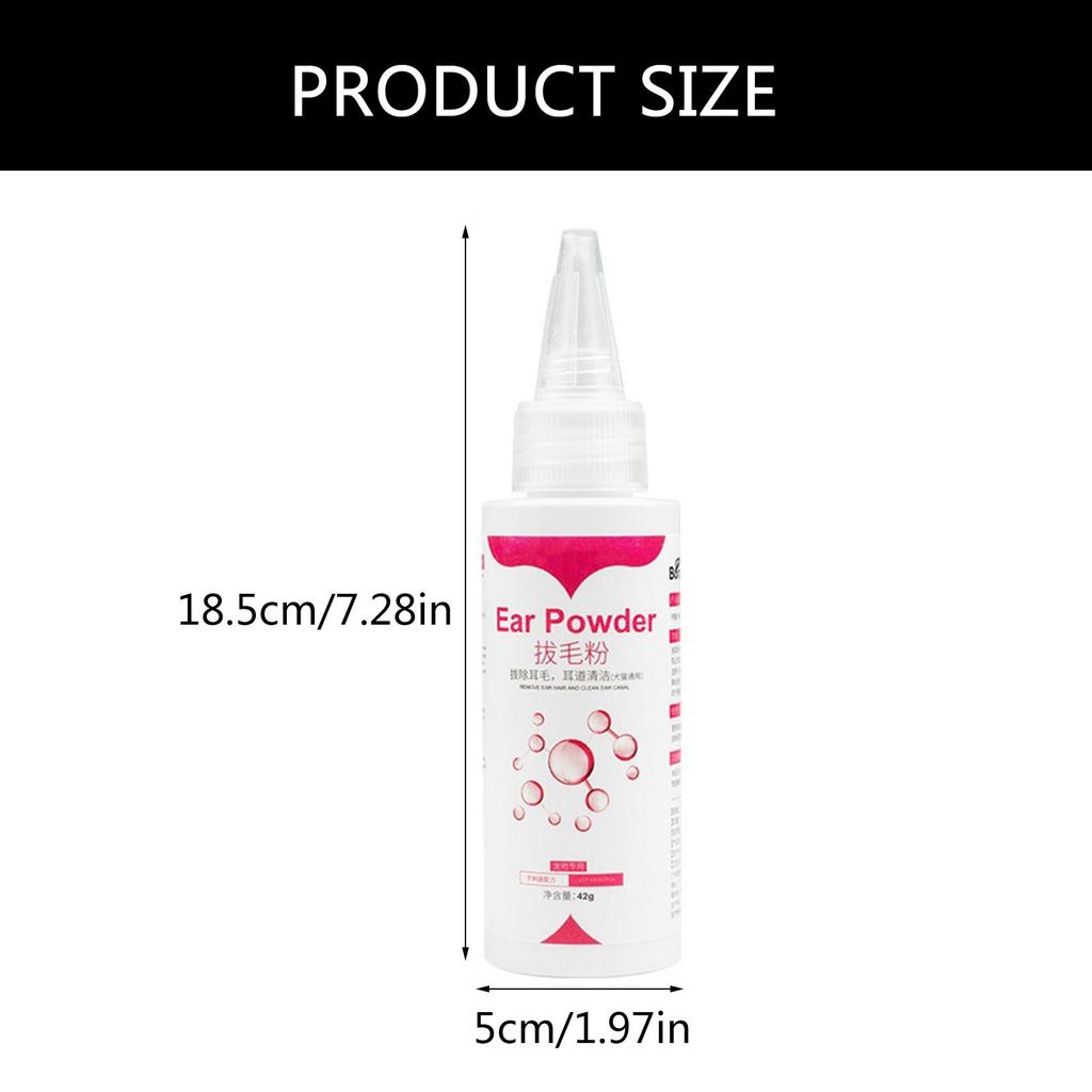 26g Polvo Limpiador de Oídos Eficaz para Dueños de Mascotas Ahorre Tiempo y Dinero Limpiando los Oídos de su Mascota en Casa con Polvo