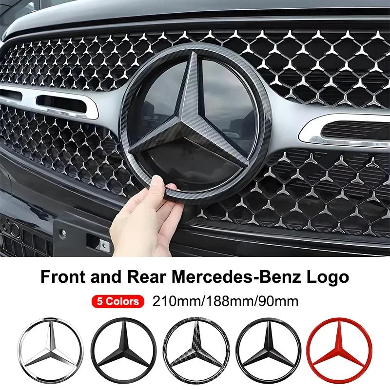 Car Front Hood Back Trunk 3D Emblem Decoration Logo Stickers For Mercedes Benz AMG GLE GLS CLA CLE GLC CLS GLA W223 W213 W206 AD1