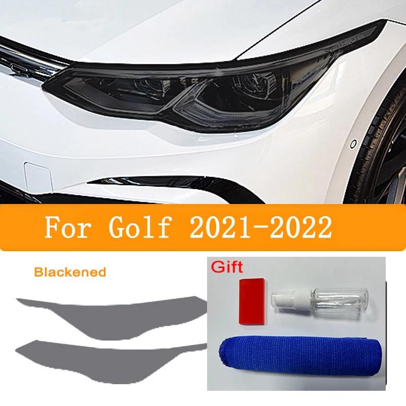 TPU Car Headlights Taillights Black Protective Film Transparent Sticker Refit For Volkswagen VW Golf 7 8 MK7 MK7.5 MK8 2014-
