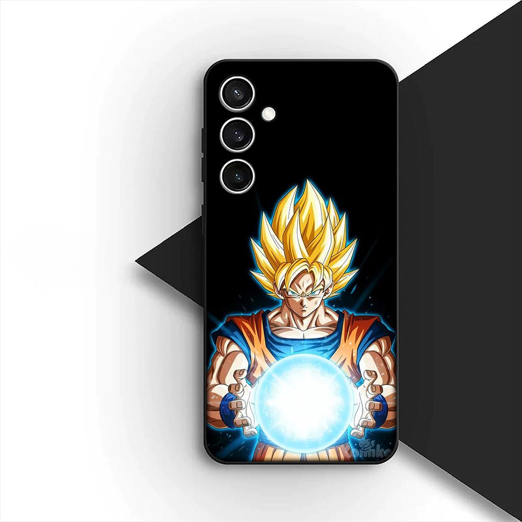 Cover for Samsung Galaxy S24 S25 S23 FE Ultra Plus S7 Edge S25+ S23+ A56 5G Phone Case Super Majin Buu Dragons Gokus Balls