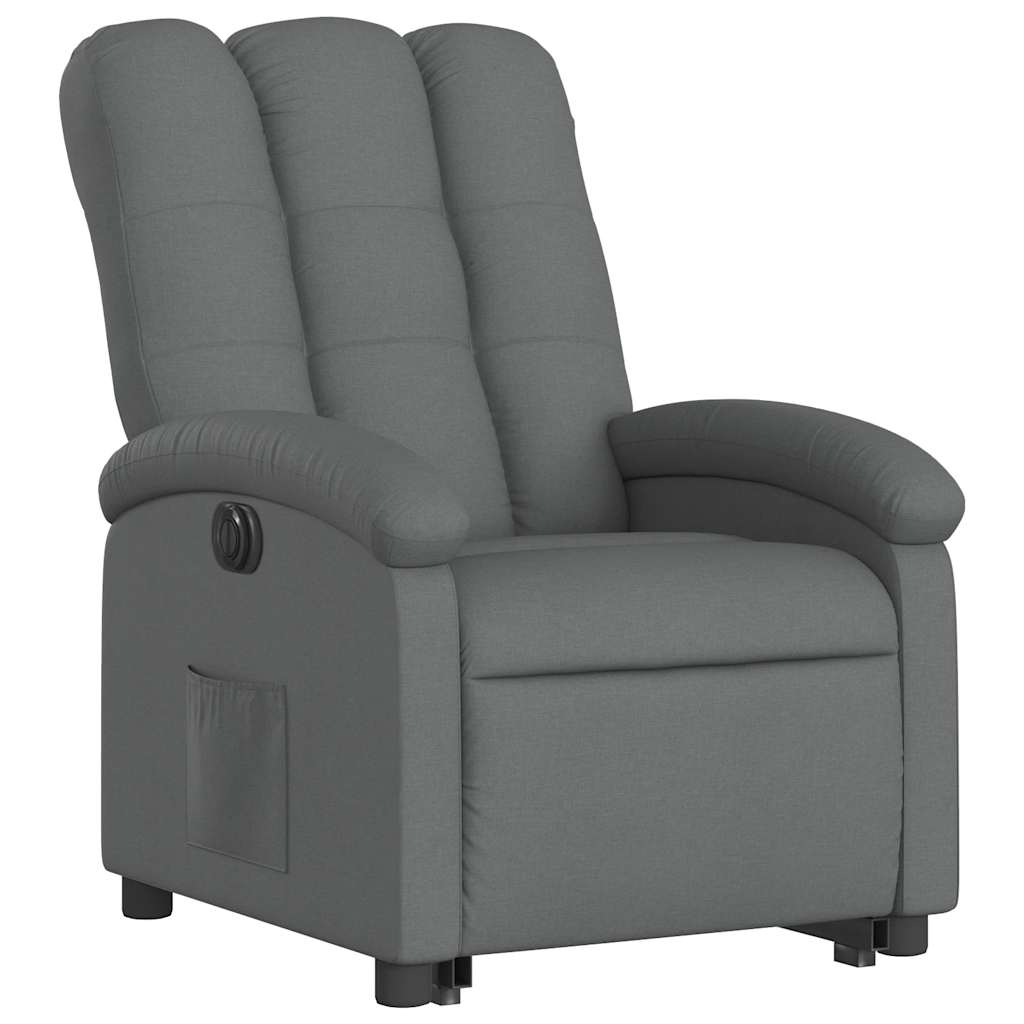 Vidaxl Lift-up Massage Chair, Electric, Reclining, Dark Grey
