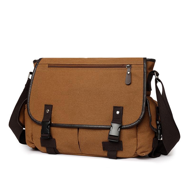 Klasická pánská taška přes rameno Pánská nová plátěná taška messenger Outdoorová volnočasová cestovní taška s více kapsami Kabelky Pánská značková taška
