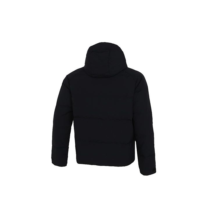 Adidas Big Baffle Zip-Up Hooded Down Jacket Men Outerwear Black GT6538