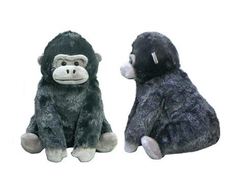 Amuse Kutari Gorilla ST (Black) Plush Toy, Sitting Height: Approx. 15cm, 703949