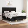 3137335 vidaXL Divan Bed with Mattress Black 180x200 Cm Fabric