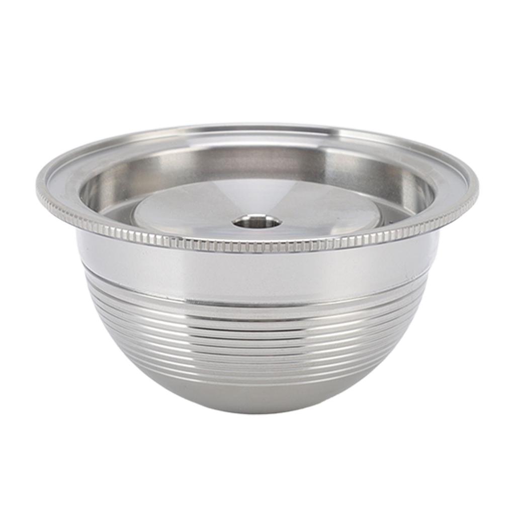 Stainless Steel Coffee Capsule Filter Reusable Coffee Pods Refillable Filter Cup with PVC Label for