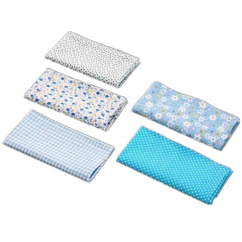 5Pcs 36x36cm 100% Cotton Flower Printed Women Handkerchiefs Soft Absorbent Sweat Square Towels Wedding Party Gift