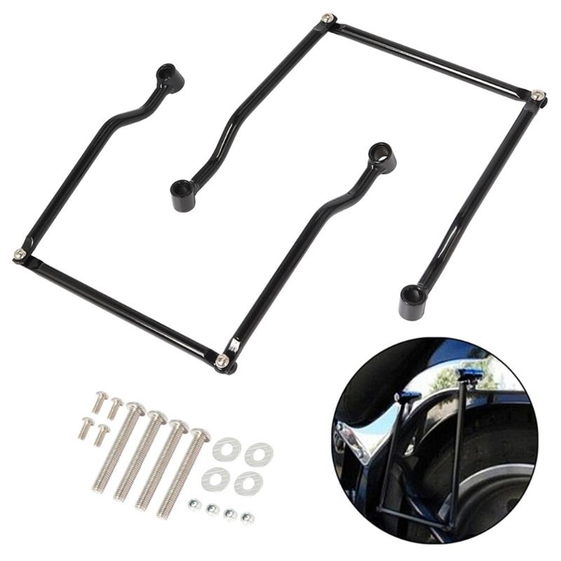 Heavy Duty Motorcycle Gear Luggage Frame Support Bracket Holder Reinforced Iron Structure For Multiple Saddlebag Styles