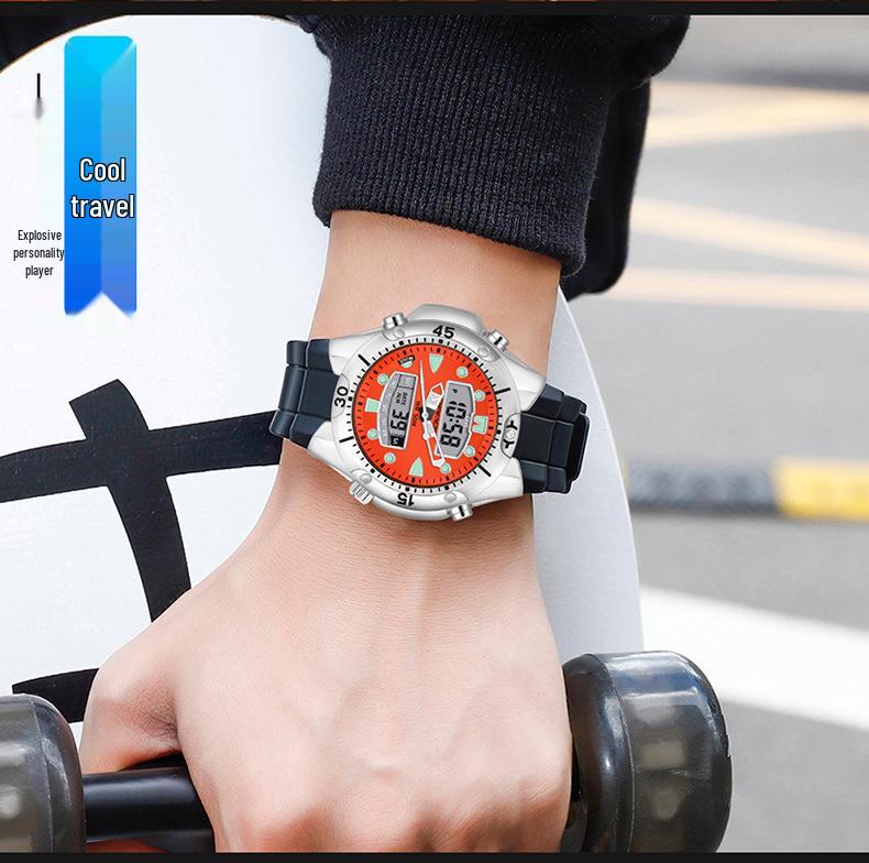 Sanda Men's Multifunctional Sports Electronic Wristwatch - Personalized, Cool, Versatile Design